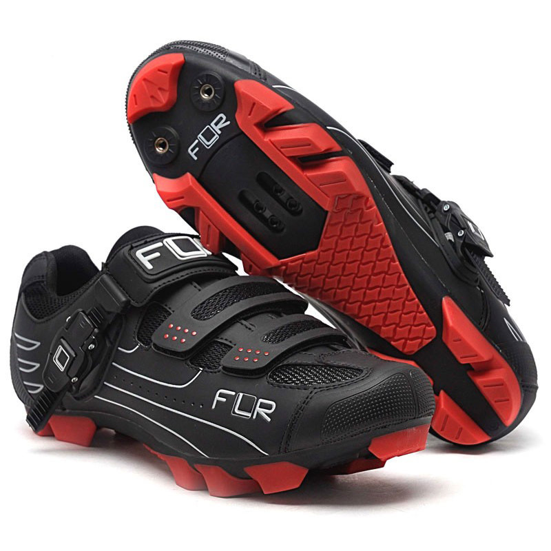 Chaussures VTT FLR Energy Noir/Jaune - Compatibles Cales 2 Trous - Neuves