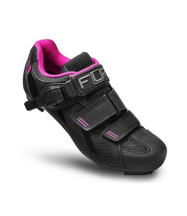 FLR FLR F-15 111 BLACK / PINK LADIES ROAD SHOES
