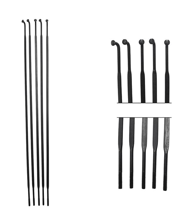 PILLLAR PILLLAR  BLADED BLACK J-BEND (5 SPOKES) SPOKES