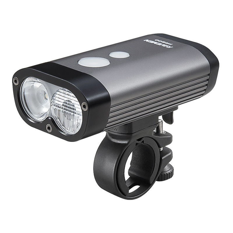 Luce Frontale Super Lava 300 Lumen Per Bici - Ricaricabile USB, Con Staffe Per Manubrio E Casco