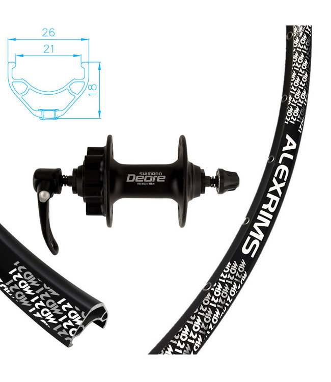 ALEXRIMS ALEXRIMS 27.5''/650B MD21 DISC BLACK27.5'' / 650B DISC WHEELS