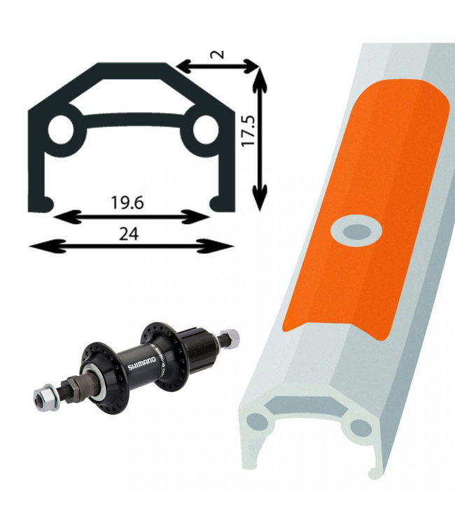 DAMCO DAMCO 27" X 1¼" ALLOY SILVER (DOUBLE WALL)27X1-1/4 WHEELS