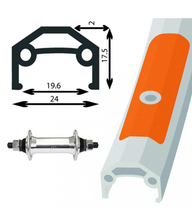 DAMCO DAMCO 27" X 1¼" ALLOY SILVER (DOUBLE WALL)27X1-1/4 WHEELS