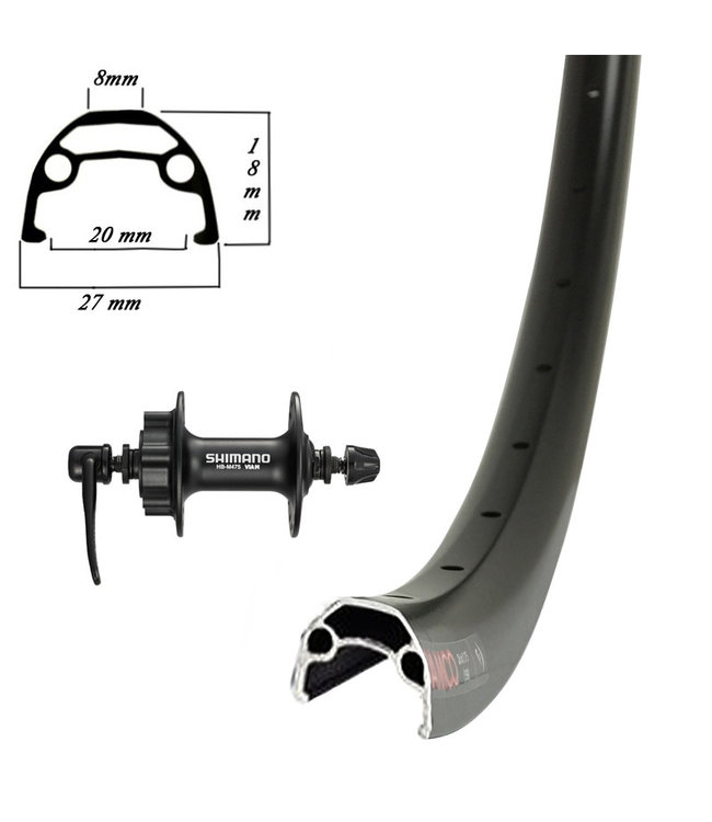 DAMCO DAMCO 29"/700C ALLOY DISC BLACK (DOUBLE WALL)29" DISC WHEELS