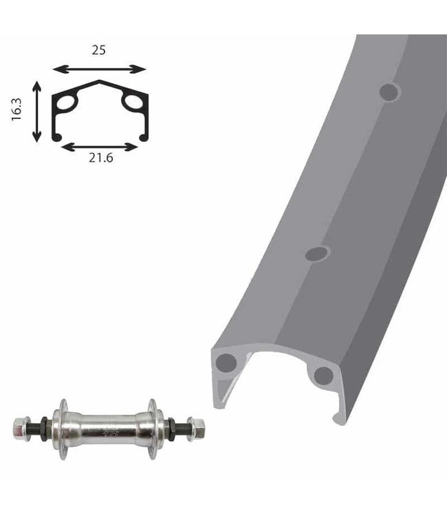 DAMCO DAMCO 12'' ALLOY (SINGLE WALL) 12" TO 18'' ALLOY WHEELS