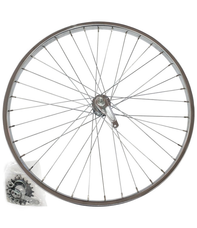 DAMCO DAMCO 26" X 1.75-2.125 STEEL SILVER COASTER BRAKE12'' TO 26'' STEEL WHEELS