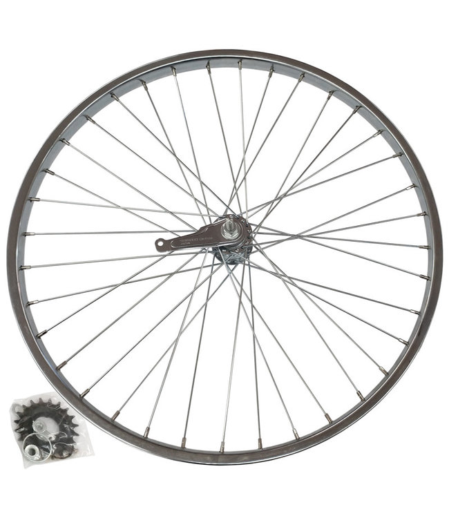 DAMCO DAMCO 26" X 1.75-2.125 STEEL SILVER COASTER BRAKE12'' TO 26'' STEEL WHEELS