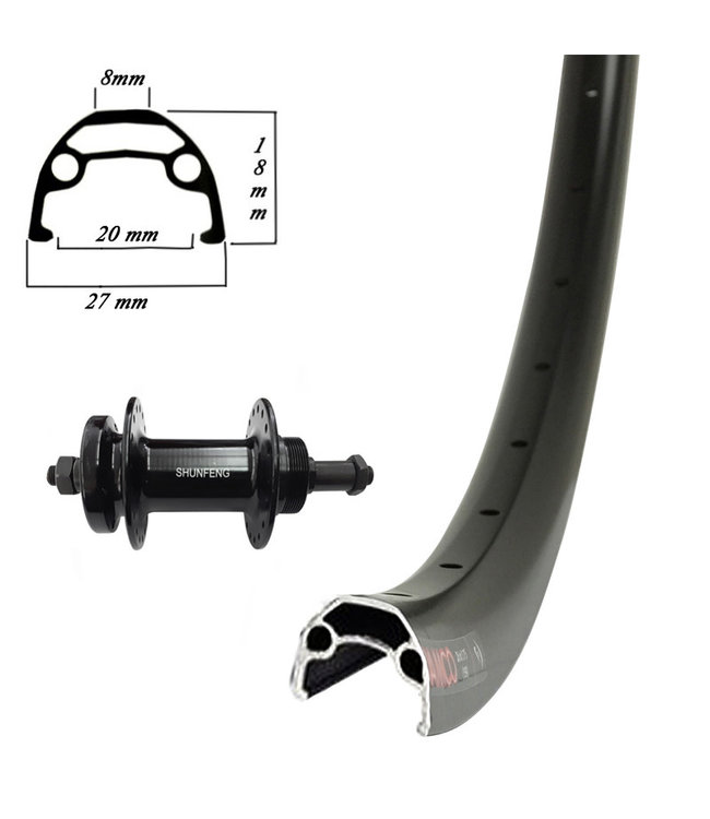 DAMCO DAMCO 24" DAMCO DISC BLACK24" DISC WHEELS