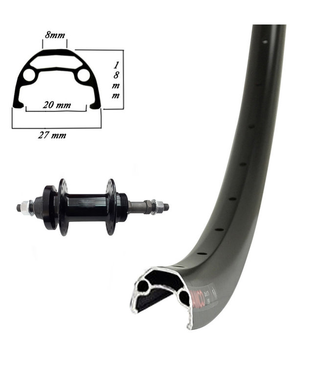 DAMCO DAMCO 24" DAMCO DISC BLACK24" DISC WHEELS