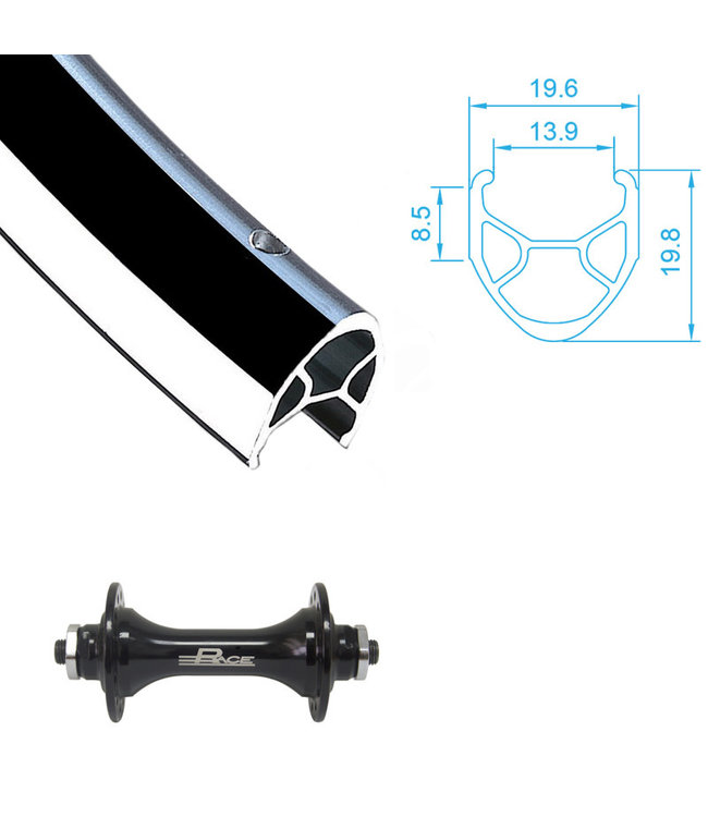 DAMCO DAMCO 24" X 1 ROAD BLACK (CNC)24" WHEELS