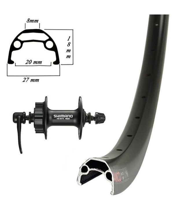 DAMCO DAMCO 26" ALLOY DISC BLACK (DOUBLE WALL) 26" DISC WHEELS