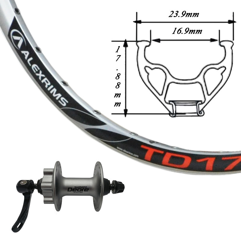 td17 SHIMANO DEORE ホイールセット　alexrims td17 SHIMANO DEORE ホイールセット alexrims - メルカリ