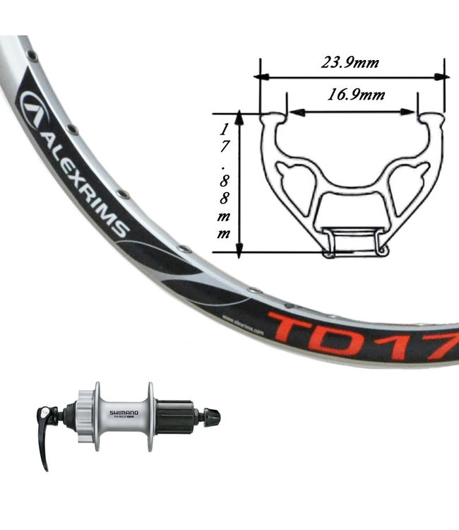 ALEXRIMS ALEXRIMS 26" TD-17 DISC SILVER26" DISC WHEELS