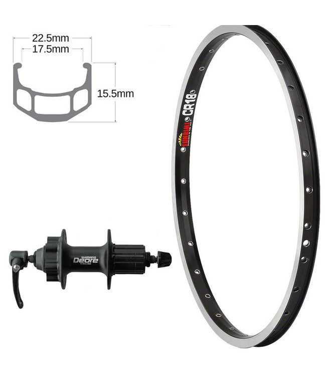 SUN RIMS SUN 26" CR-18 DISC BLACK26" DISC WHEELS