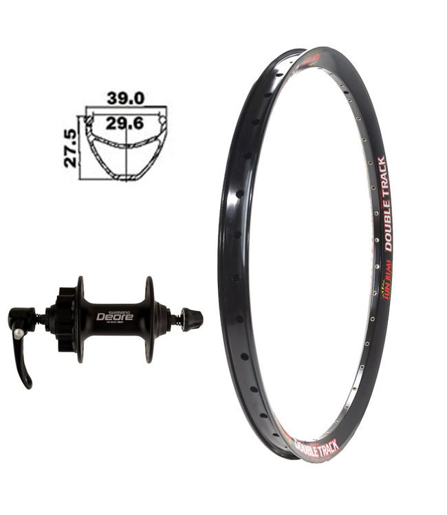 SUN RIMS SUN 26" DOUBLE TRACK BLACK26" DISC WHEELS