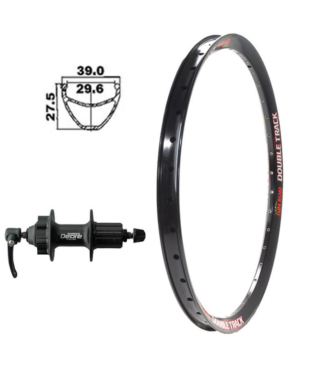 SUN RIMS SUN 26" DOUBLE TRACK BLACK26" DISC WHEELS