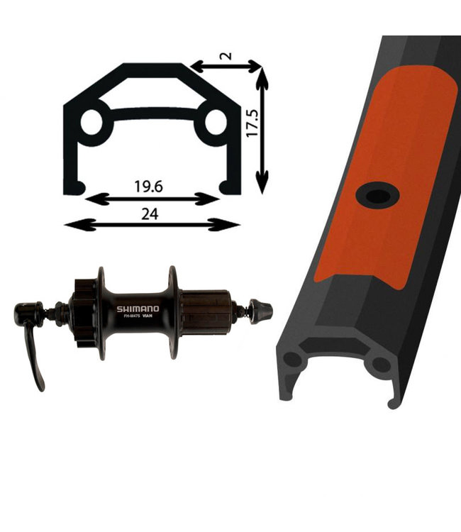 DAMCO DAMCO 26" ALLOY DISC BLACK (DOUBLE WALL) 26" DISC WHEELS