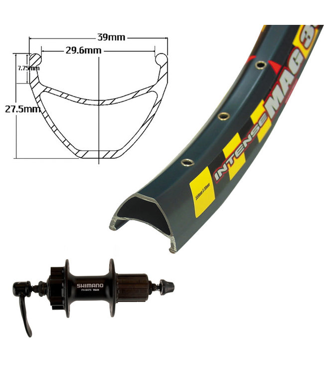 SUN RIMS SUN 26" INTENSE MAG30 DISC BLACK26" DISC WHEELS