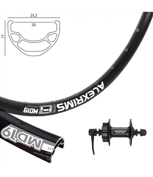 ALEXRIMS ALEXRIMS 26" MD19 DISC BLACK26" DISC WHEELS