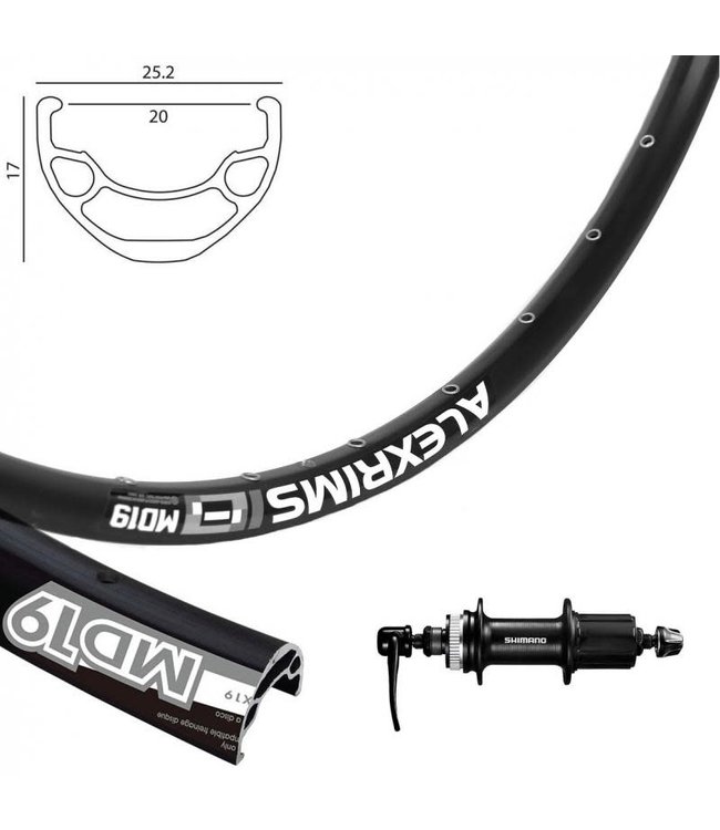 ALEXRIMS ALEXRIMS 26" MD19 DISC BLACK26" DISC WHEELS
