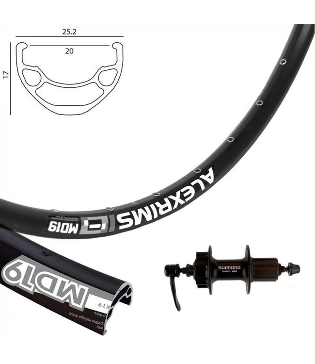 ALEXRIMS ALEXRIMS 26" MD19 DISC BLACK26" DISC WHEELS