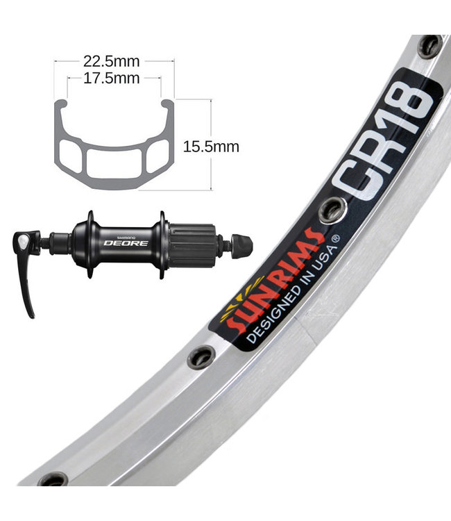 SUN 26" CR-18 SILVER26" WHEELS