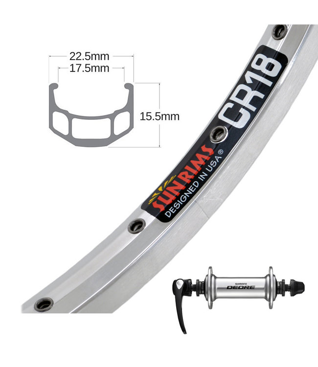 SUN 26" CR-18 SILVER26" WHEELS