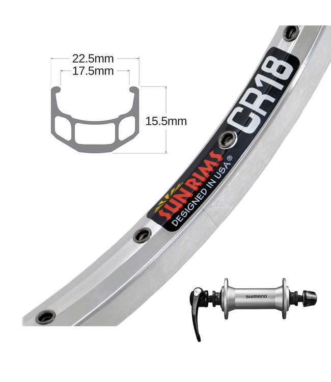 SUN 26" CR-18 SILVER26" WHEELS