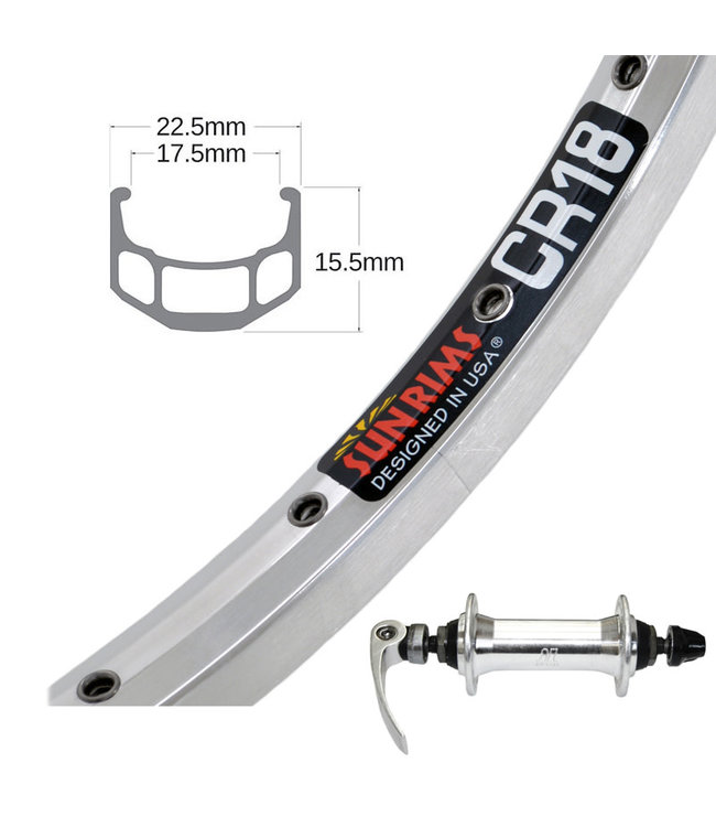 SUN 26" CR-18 SILVER26" WHEELS