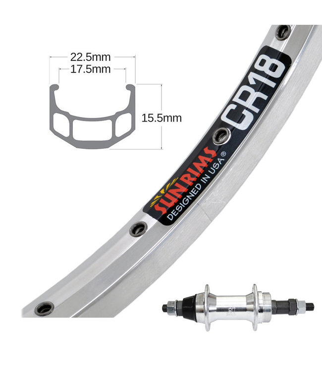 SUN 26" CR-18 SILVER26" WHEELS