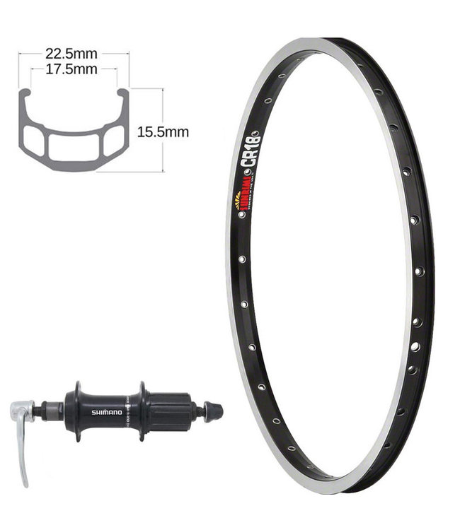 SUN 26" CR-18 BLACK26" WHEELS