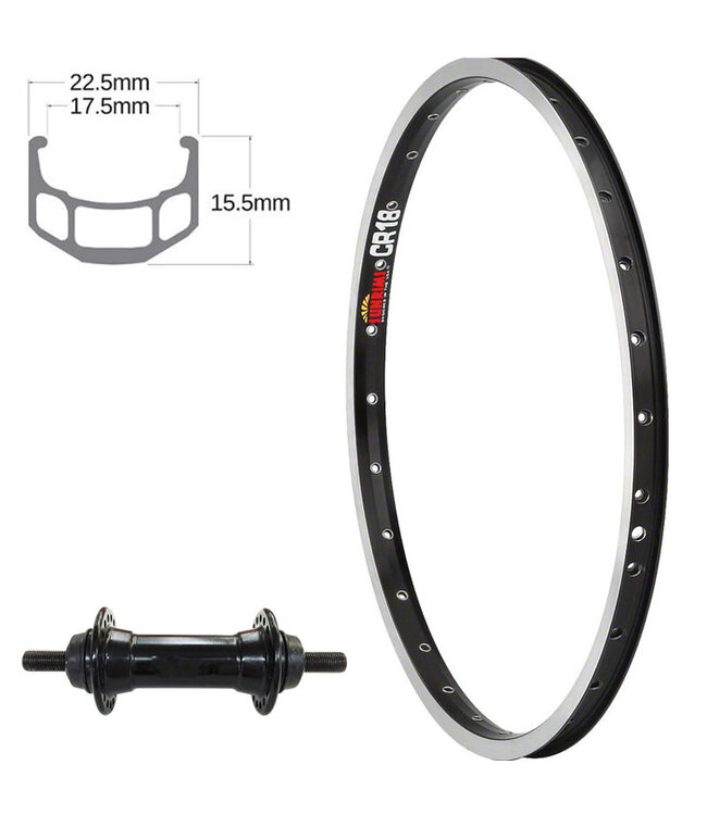 SUN 26" CR-18 BLACK26" WHEELS