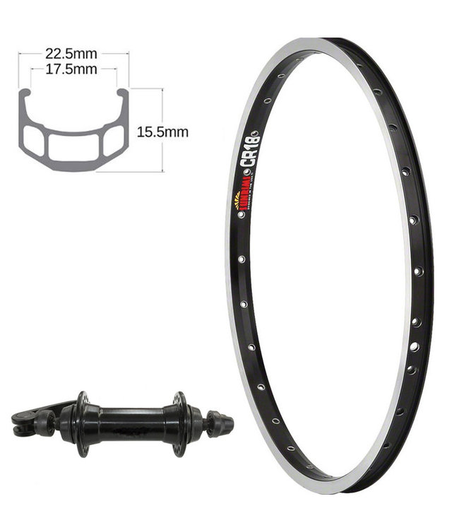 SUN 26" CR-18 BLACK26" WHEELS