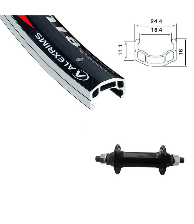 ALEXRIMS ALEXRIMS 26" DM-18 BLACK26" WHEELS