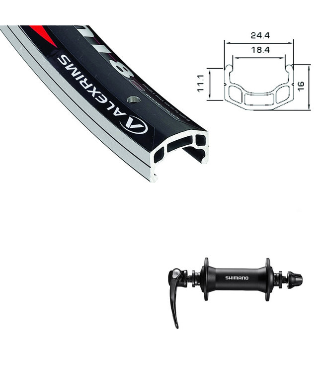 ALEXRIMS ALEXRIMS 26" DM-18 BLACK26" WHEELS