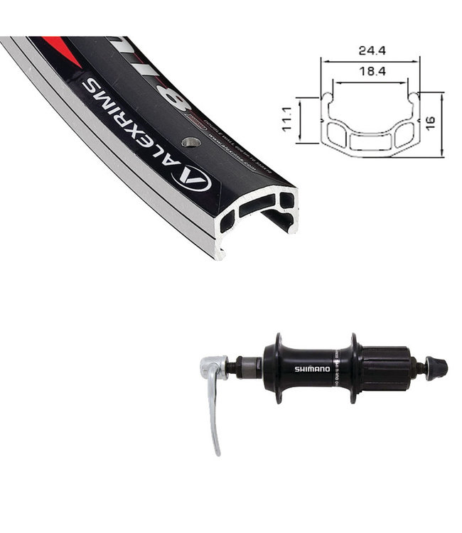 ALEXRIMS ALEXRIMS 26" DM-18 BLACK26" WHEELS