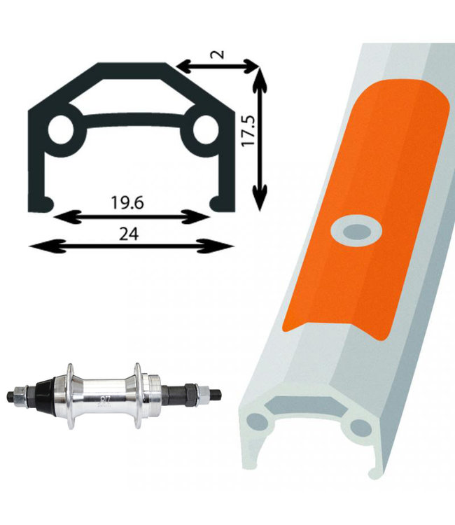 DAMCO DAMCO 27.5''/650B ALLOY SILVER (DOUBLE WALL)27.5" / 650B WHEELS