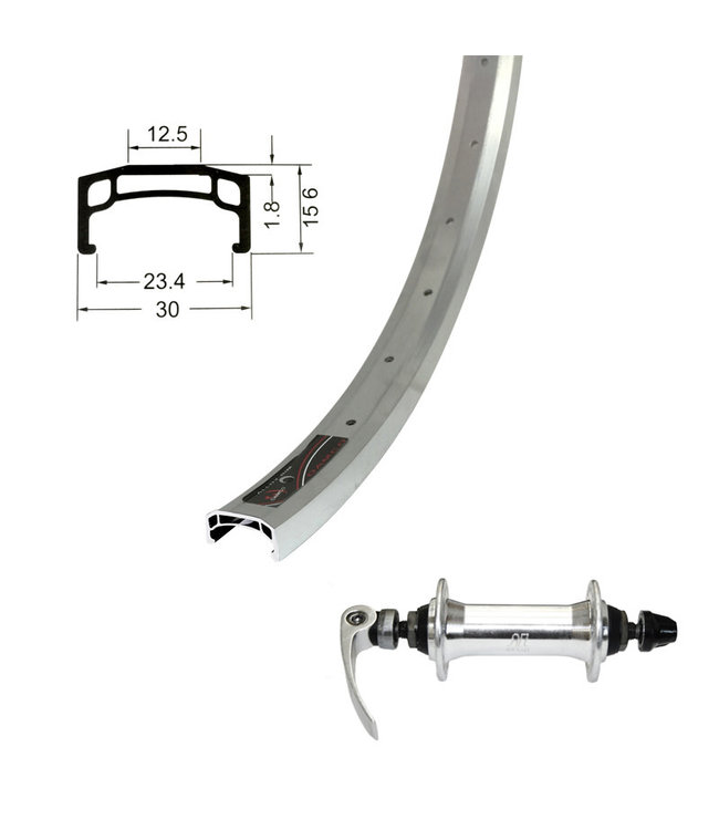 DAMCO DAMCO 27.5'' ALLOY SILVER WIDE (CNC)27.5" / 650B WHEELS