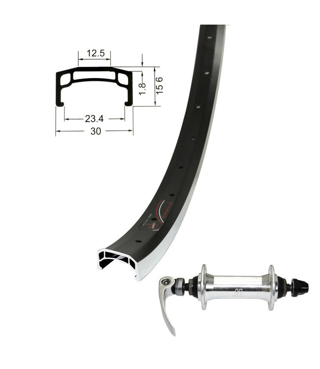 DAMCO DAMCO 27.5'' ALLOY BLACK WIDE (CNC)27.5" / 650B WHEELS