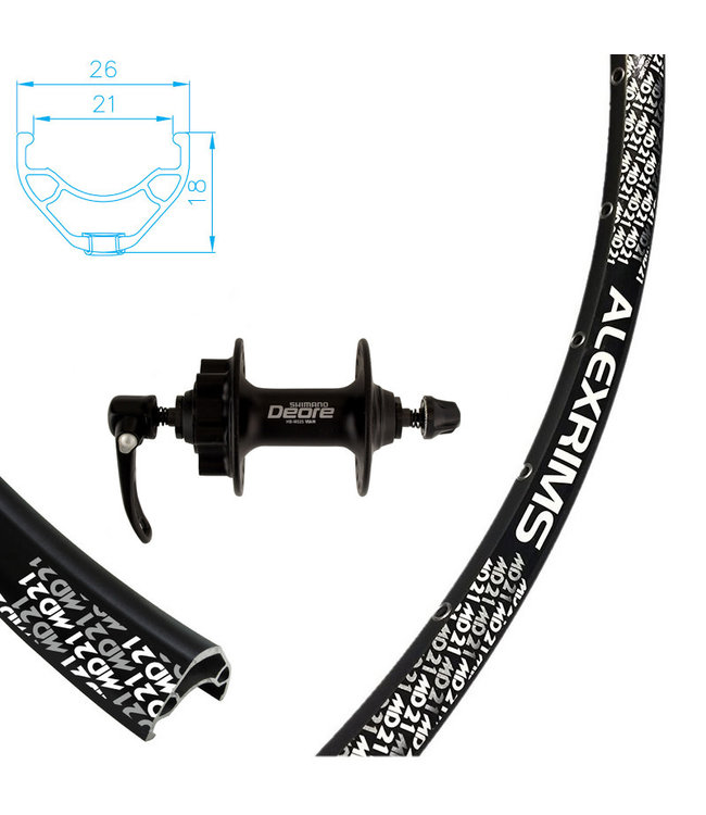 ALEXRIMS ALEXRIMS 29" MD21 DISC BLACK29" DISC WHEELS