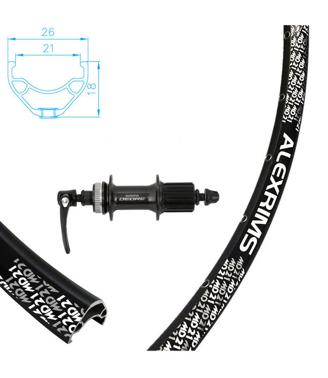 ALEXRIMS ALEXRIMS 29" MD21 DISC BLACK29" DISC WHEELS