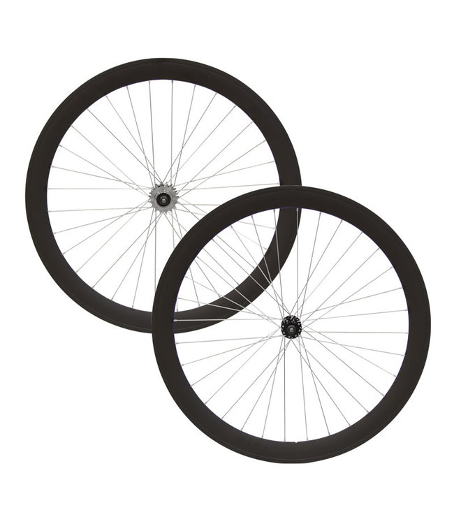 DAMCO DAMCO 700C SINGLE SPEED MATTE BLACK 50MM TRACK (FIXIES) WHEELS
