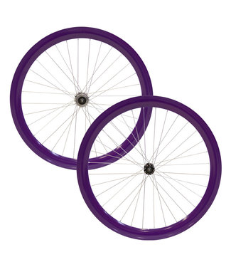 DAMCO DAMCO 700C SINGLE SPEED PURPLE 50MMTRACK (FIXIES) WHEELS