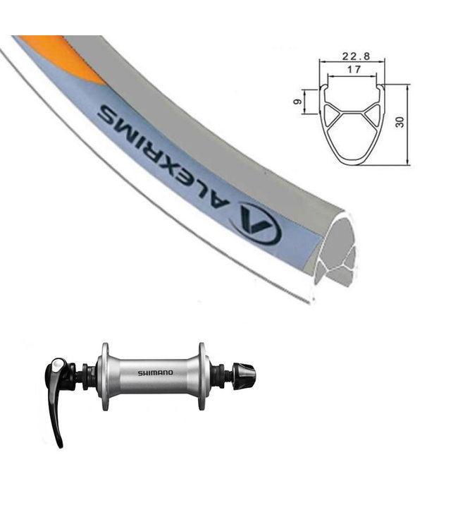 ALEXRIMS ALEXRIMS 700C G-6000 SILVER700C HYBRID WHEELS