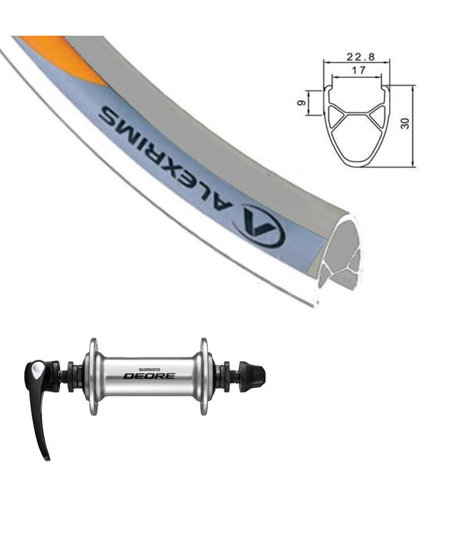 ALEXRIMS ALEXRIMS 700C G-6000 SILVER700C HYBRID WHEELS