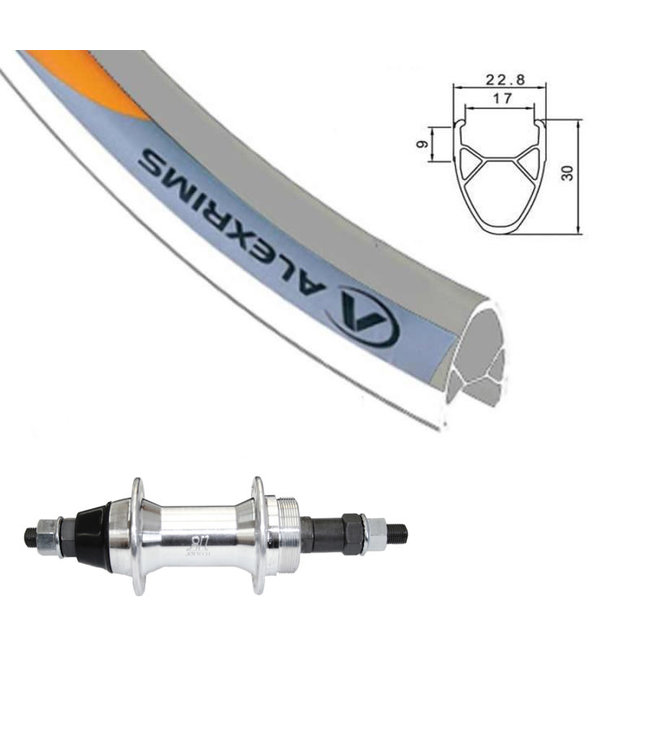 ALEXRIMS ALEXRIMS 700C G-6000 SILVER700C HYBRID WHEELS