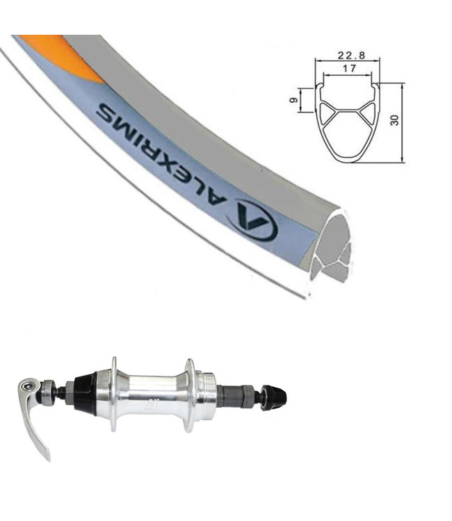 ALEXRIMS ALEXRIMS 700C G-6000 SILVER700C HYBRID WHEELS