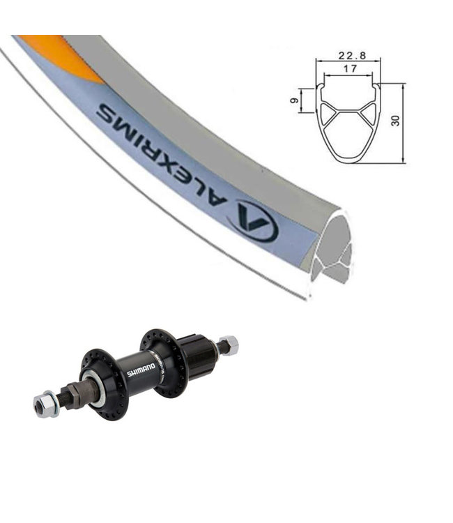 ALEXRIMS ALEXRIMS 700C G-6000 SILVER700C HYBRID WHEELS