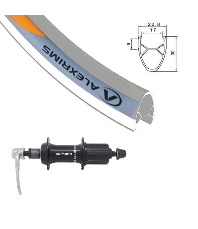 ALEXRIMS ALEXRIMS 700C G-6000 SILVER700C HYBRID WHEELS