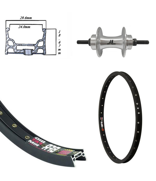 SUN RINGLE SUNringlE 20" B.F.R. BLACK (3/8'' AXLE)BMX WHEELS